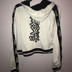 Missguided oriental embroidered hoodie